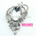 Rhinestone flor de la boda de cristales broche a granel